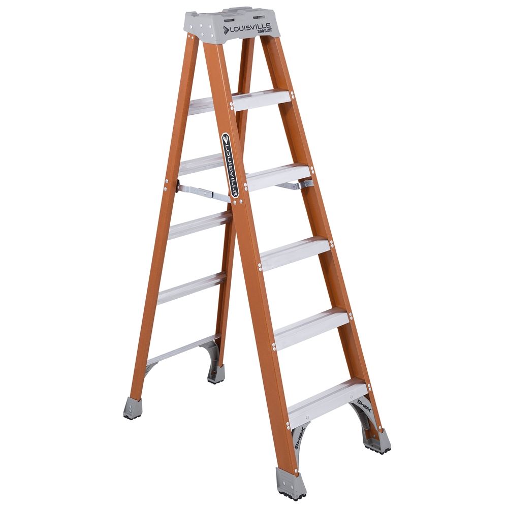 Louisville Ladder 6 ft. Fiberglass 300 lb. Step Ladder
